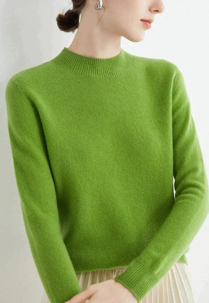 Cashmere High Neck Jumper for Women - Soft Cashmere Knit Sweater