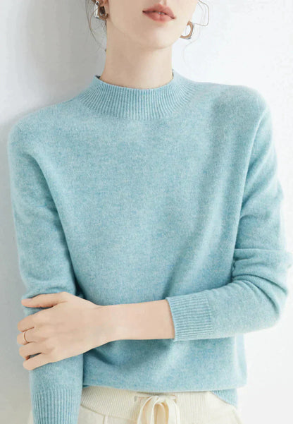 Cashmere High Neck Jumper for Women - Soft Cashmere Knit Sweater