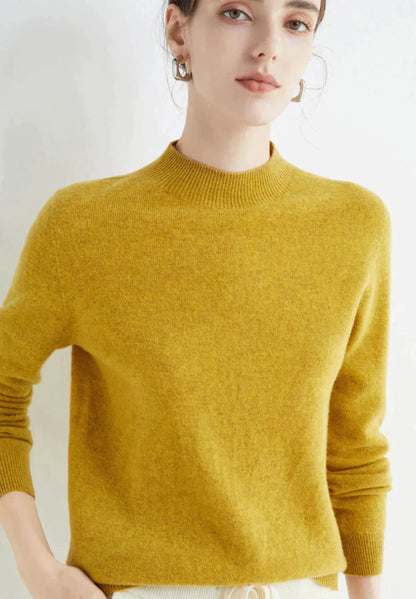 Cashmere High Neck Jumper for Women - Soft Cashmere Knit Sweater