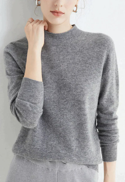 Cashmere High Neck Jumper for Women - Soft Cashmere Knit Sweater
