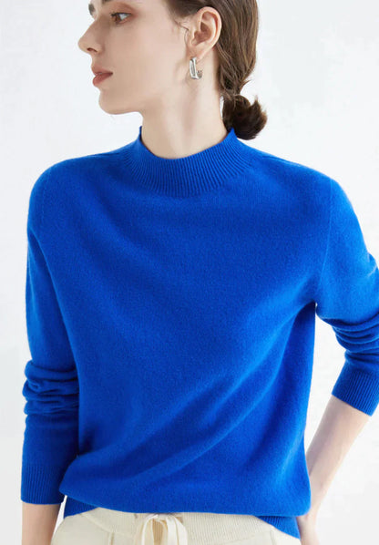 Cashmere High Neck Jumper for Women - Soft Cashmere Knit Sweater