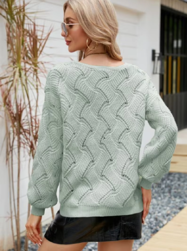 Knit Aura™ | Women's Cozy Knitted Pullover | Soft Fabric, Relaxed Fit & Stylish Design