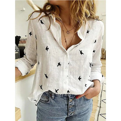 Linen Vogue™ | Women Cotton Button-Up Shirt | Solid Color, Breathable Fabric, Casual & Stylish Design