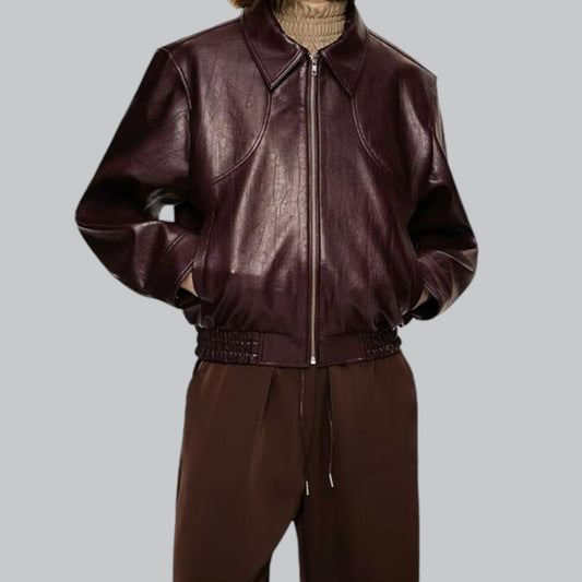 Vintage Leather Jacket for Men | Genuine Leather, Autumn/Winter Coat, Classic Design, Warm & Stylish Outerwear