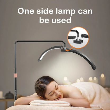 LED Half-Moon Floor Lamp with Adjustable Brightness for Living Room & Bedroom Lighting