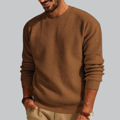 Men's Wool Knit Crew Neck Jumper | Warm, Soft Fabric, Casual Style for Everyday Wear