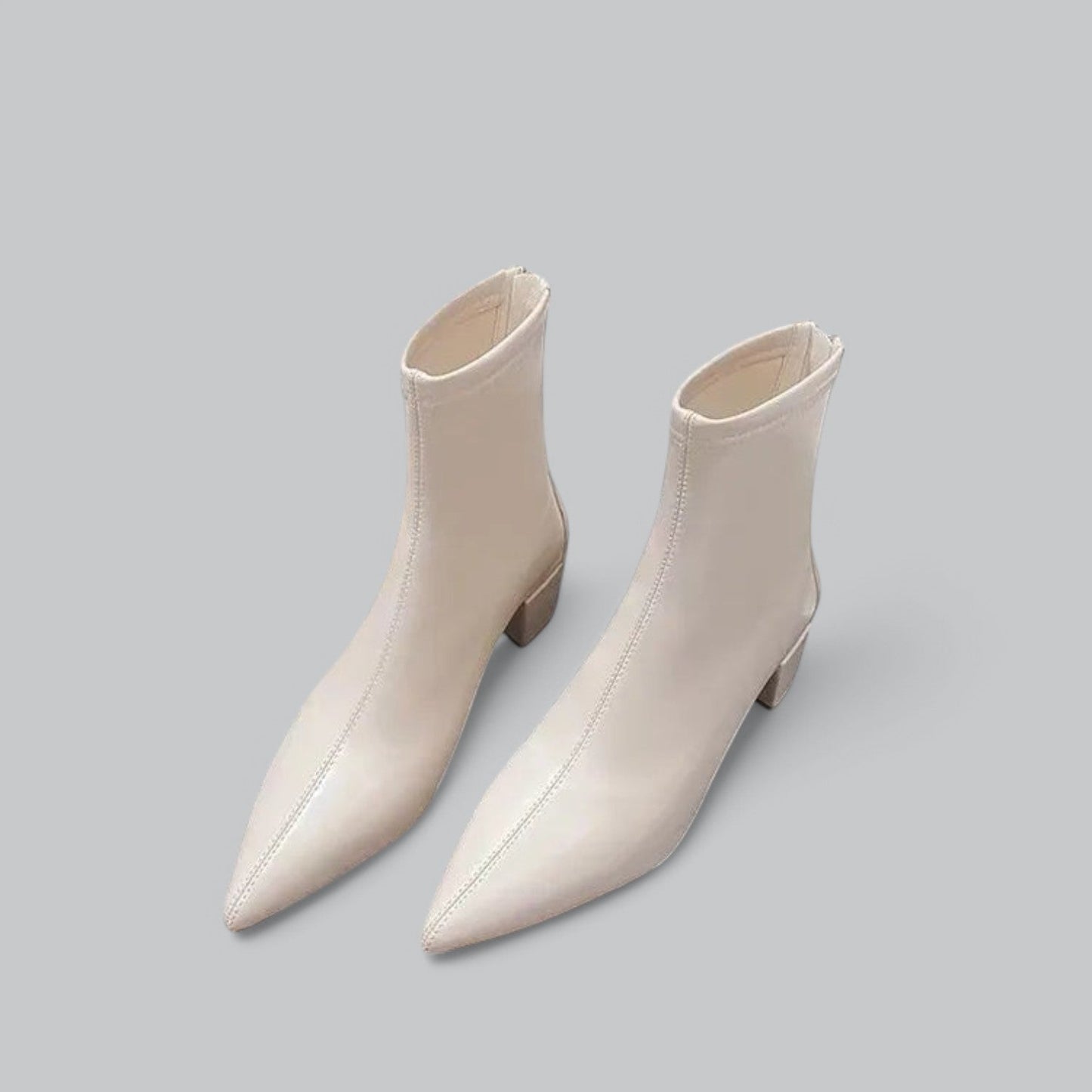 Ankle Boots for Women | Block Heel, Back Zip Closure, Comfortable Fit, Stylish Design