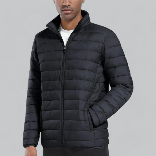 Men's Puffer Windbreaker Jacket | Lightweight, Water-Resistant, Insulated Design for Cold Weather Protection