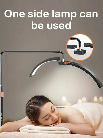 LED Half-Moon Floor Lamp with Adjustable Brightness for Living Room & Bedroom Lighting
