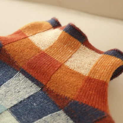 Couture Patchwork™ | Women's Turtleneck Sweater | Soft Knit, Unique Patchwork Design & Cozy Fit