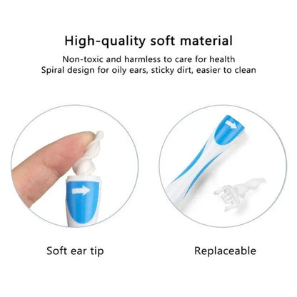 Ear Cleaner Silicon Ear Spoon Tool Set 16 Pcs Care Soft Spiral For Ears Cares Health Tools Cleaner Ear Wax Removal Tool