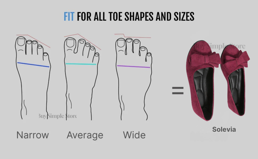Solevia | Womens Orthopedic Comfort Shoes with Arch Support – Stylish Wide Fit Flats or Low Heels for Work, Dress & Plantar Fasciitis