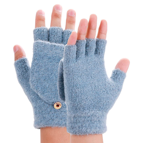 Rechargeable USB Heated Gloves – Half Finger Heating Gloves for Men and Women