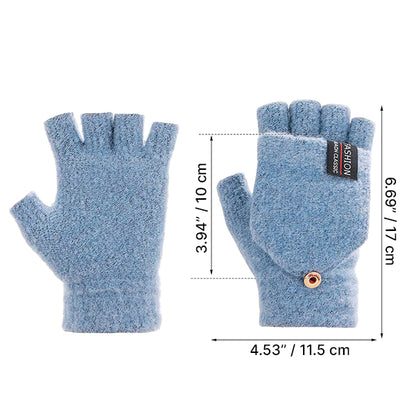 Rechargeable USB Heated Gloves – Half Finger Heating Gloves for Men and Women