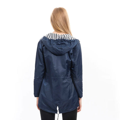 RainGuard™ | Women's Classic Raincoat | Waterproof, Lightweight Design & Adjustable Hood