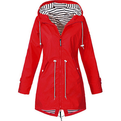 RainGuard™ | Women's Classic Raincoat | Waterproof, Lightweight Design & Adjustable Hood