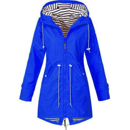 RainGuard™ | Women's Classic Raincoat | Waterproof, Lightweight Design & Adjustable Hood