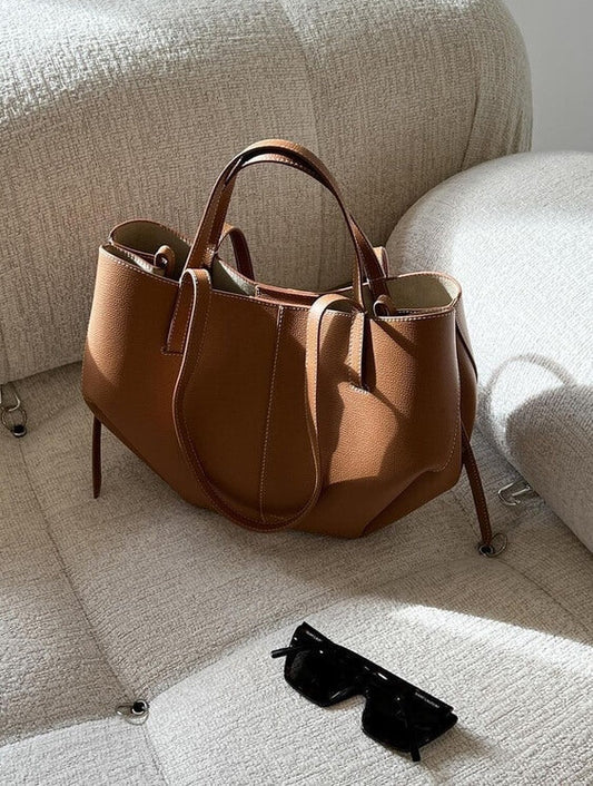 B&S | Spacious & Durable Vintage Tote Bag for Women – Versatile Shoulder Bag for Everyday Use