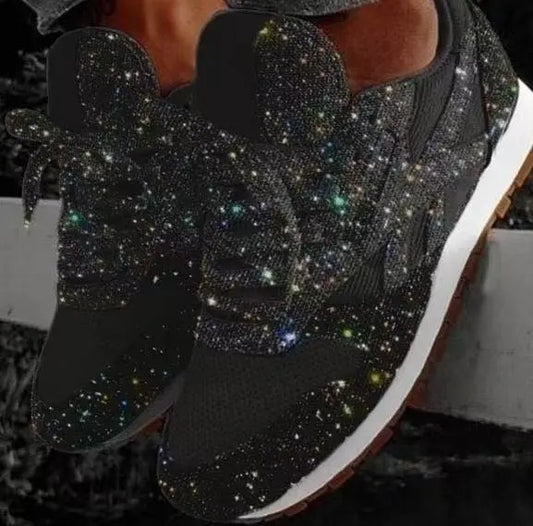 Glitter Rise™ | Women's Chunky Sneakers | Height-Enhancing, Sparkling Design, Comfortable Fit