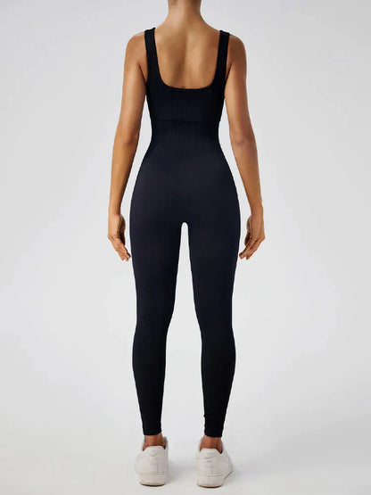 Yoga Bliss™ | Women's Stretchy Fitness Jumpsuit | Breathable Fabric, Form-Fitting Design & Maximum Flexibility