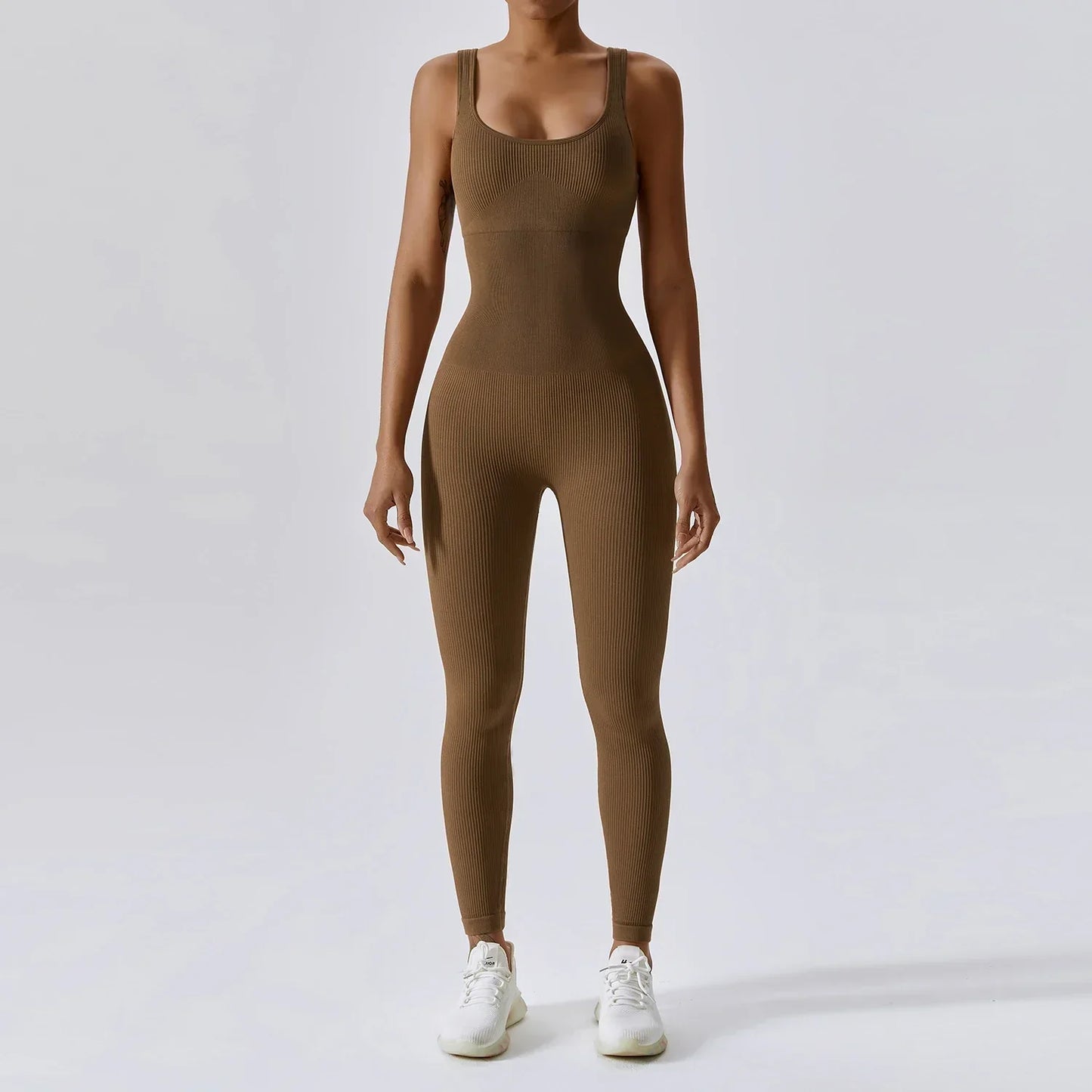 Yoga Bliss™ | Women's Stretchy Fitness Jumpsuit | Breathable Fabric, Form-Fitting Design & Maximum Flexibility
