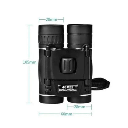 Military HD 40x22 Binoculars: Professional Compact Long-Range Birding Optics