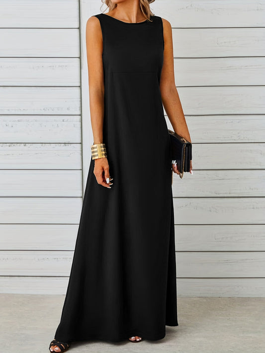 Maxi Belle™ | Women's Sleeveless Floor-Length Maxi Dress | Lightweight Fabric, Flowy Design & Comfortable Fit