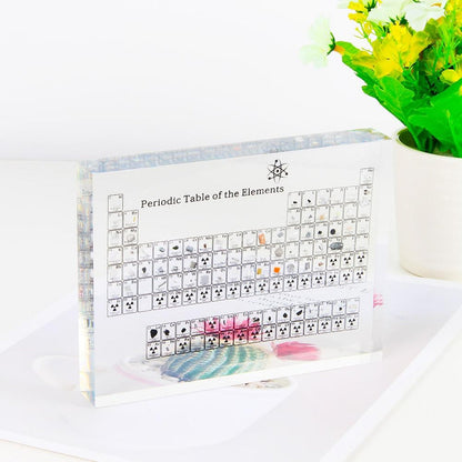 Periodic Table with Real Elements – Premium Periodic Table Glass For Science Enthusiasts