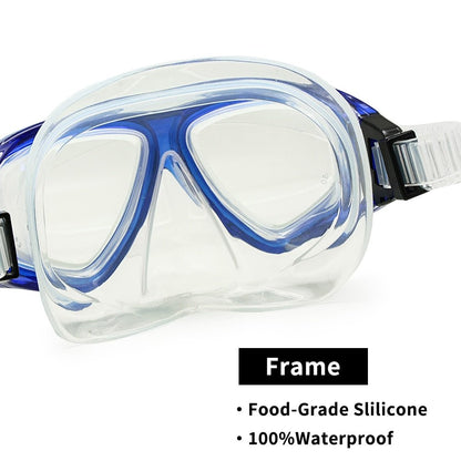 Diving Snorkel Mask with Prescription Lenses - Explore the Depths