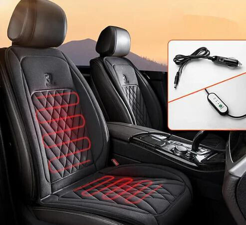 Heated Car Seat Cushion - Fast Heating Car Seat Heater with Universal Fit