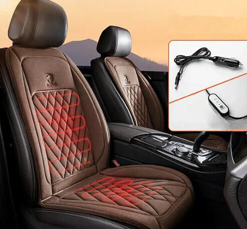 Heated Car Seat Cushion - Fast Heating Car Seat Heater with Universal Fit