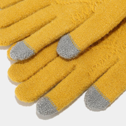 3-Piece Knitted Accessory Set for Women - Hat, Scarf and Gloves in Soft Fabric