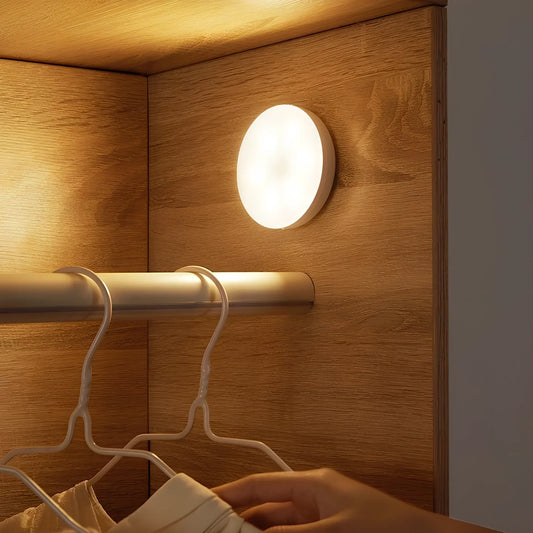 LED Battery Powered Motion Sensor Light for Indoor & Outdoor Use, Wireless Security Lighting for Hallways, Closets, and Stairways
