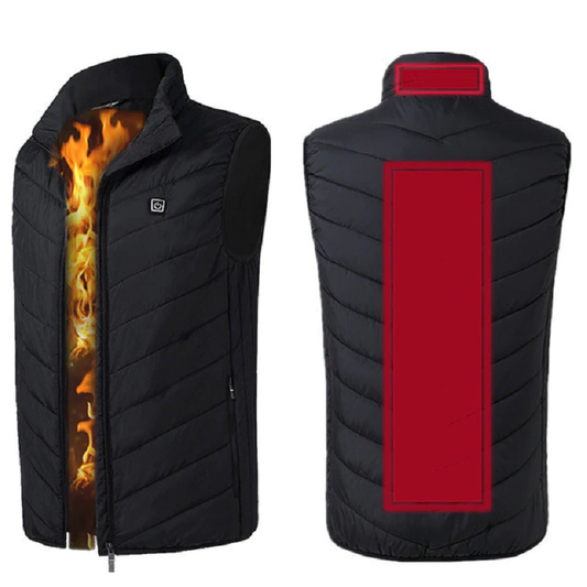 Heated Gilet  – Rechargeable Thermal Vest for Men, 9 Heating Zones Winter Jacket