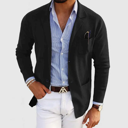 Caverni | Mens Lightweight Casual Blazer Jacket Smart Summer Layer to Wear with Jeans