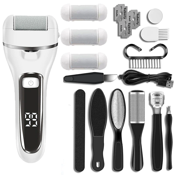 callus remover set white