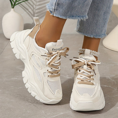 Solea Luxe™ | Women's Thick Sole Mesh Sneakers | Breathable Material, Lightweight Design & Comfortable Fit