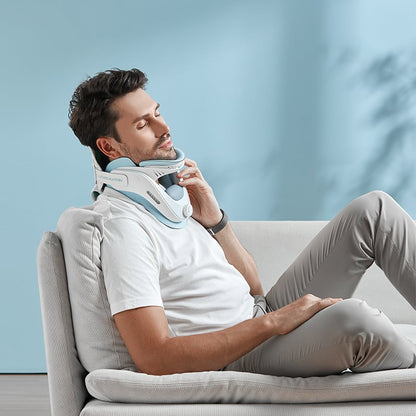 Neck Support Brace for Pain Relief – Cervical Traction Device for Spondylosis, Posture & Sleeping – Comfortable & Adjustable Neck Collar