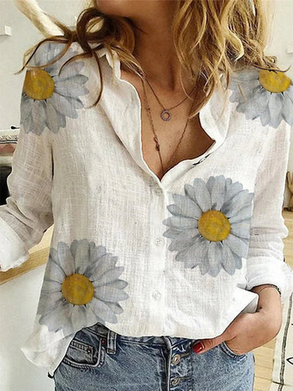 Linen Vogue™ | Women Cotton Button-Up Shirt | Solid Color, Breathable Fabric, Casual & Stylish Design