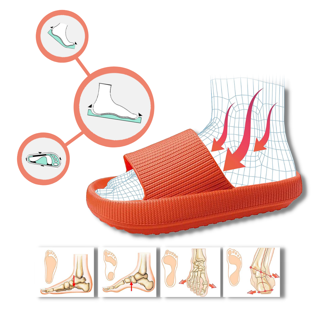 Colorful Summer Orthopedic Sandals – Cloud Sliders for Comfortable & Supportive All-Day Wear