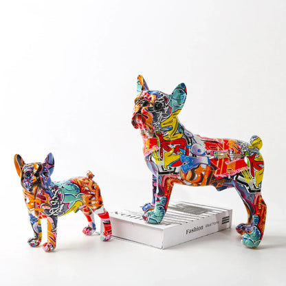 Elegant French Bulldog Statue - Sculpture for Unique Home Decoration