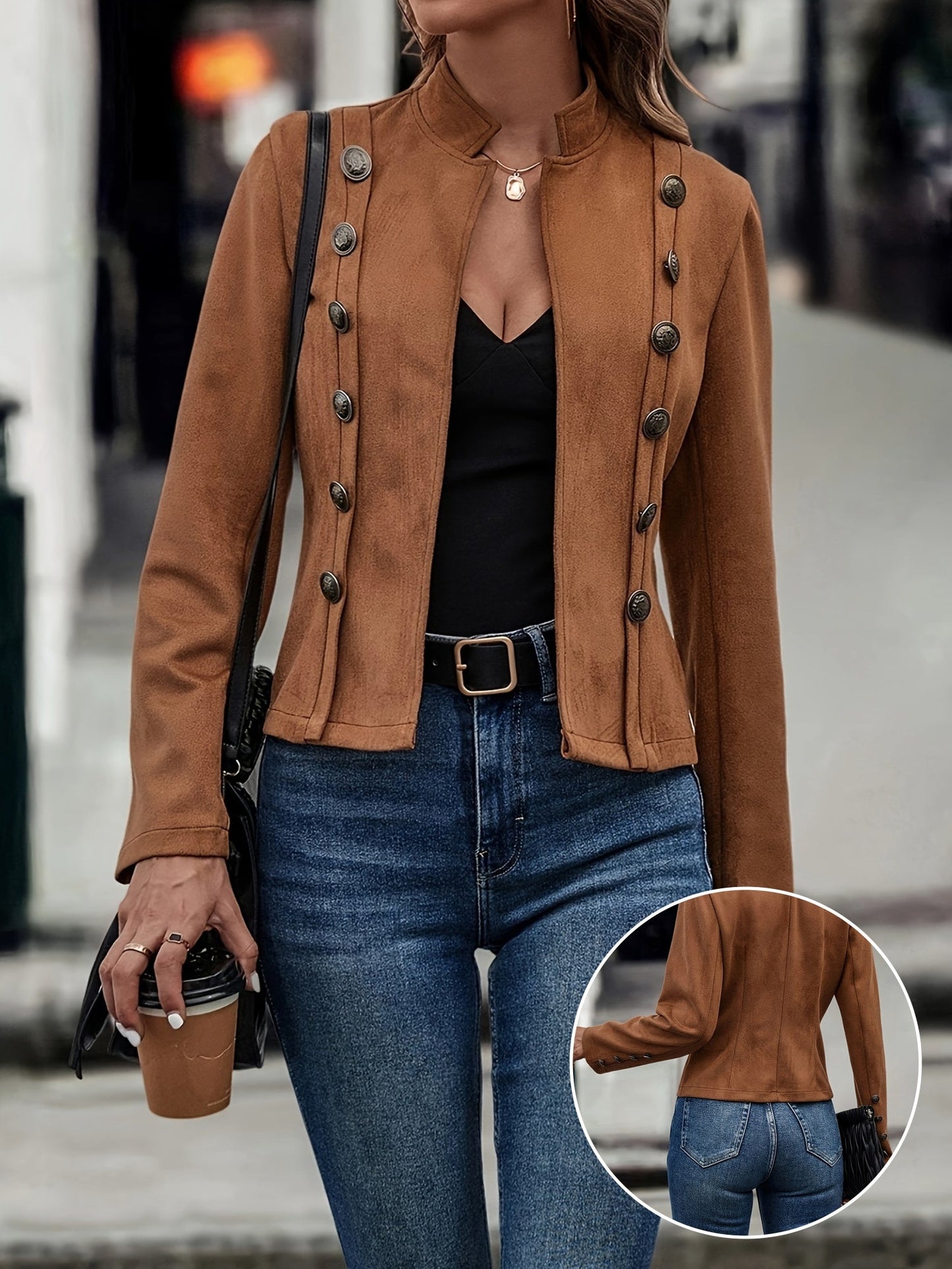 Women's Vintage Jacket | Retro Style, Lightweight Fabric, Casual Fit for Everyday Wear