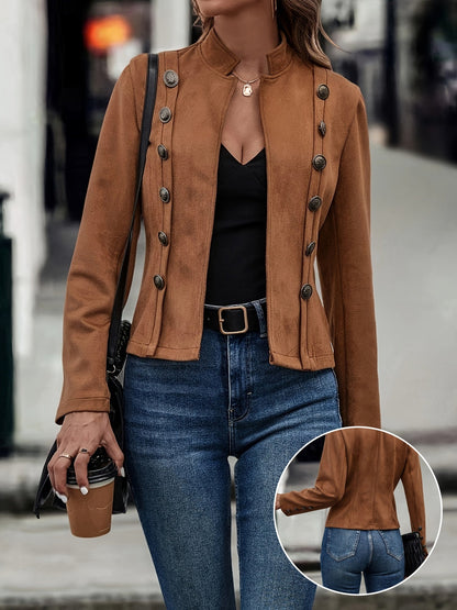 Women's Vintage Jacket | Retro Style, Lightweight Fabric, Casual Fit for Everyday Wear