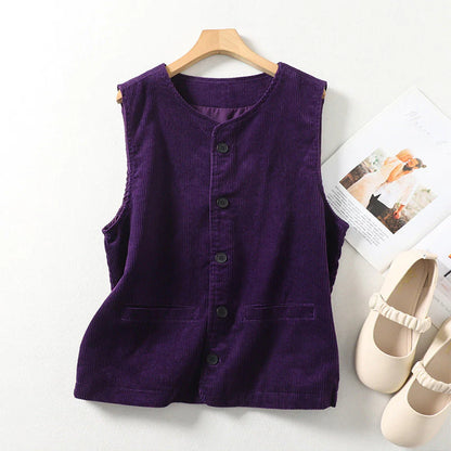 Waistcoat Bella™ | Women's Button-Up Waistcoat Top | Stylish Fit, Lightweight Fabric, Versatile Layering Option