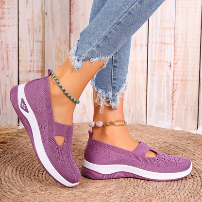 Women’s Orthopedic Slip-On Shoes – Hands-Free Walking Trainers for Easy Wear & All-Day Comfort"