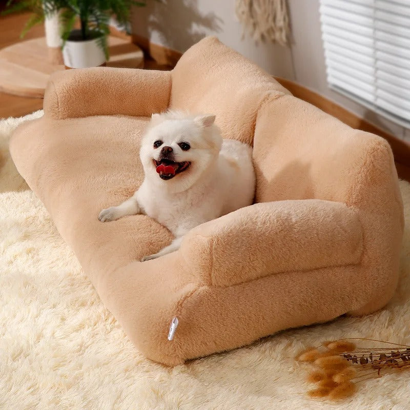 Big Dog Sofa Bed – Fluffy and Comfortable Couch for Large Dogs, Ideal for Relaxation