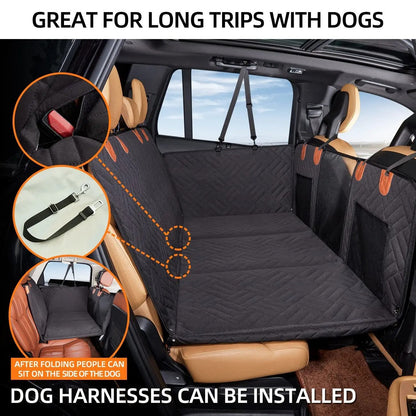 Back Seat Car Protector for Dogs – Waterproof and Comfortable Dog Seat Cover for Travel