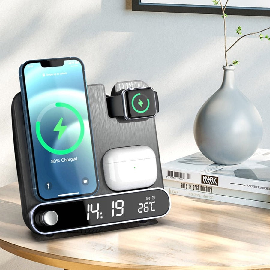 3 in 1 wireless charger Alarm clock