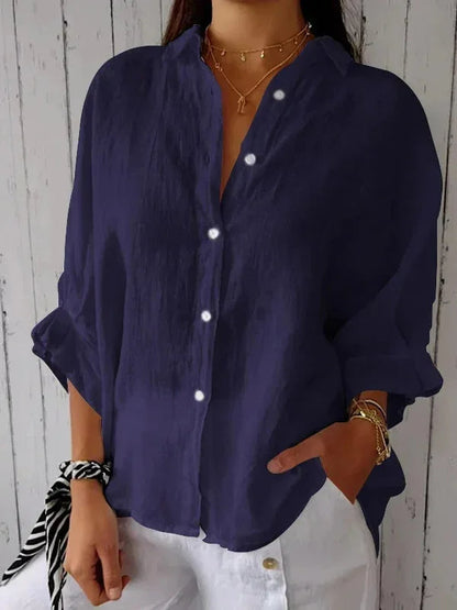 Linen Aura™ | Women's Linen Blouse | Lightweight, Breathable Fabric & Relaxed Fit