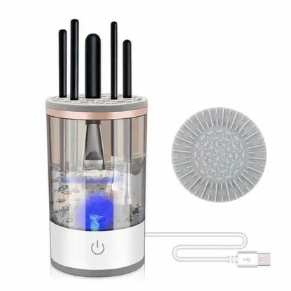 3-in-1 Cosmetic Brush Cleaner Machine - Electric Makeup Brush Cleaner Device